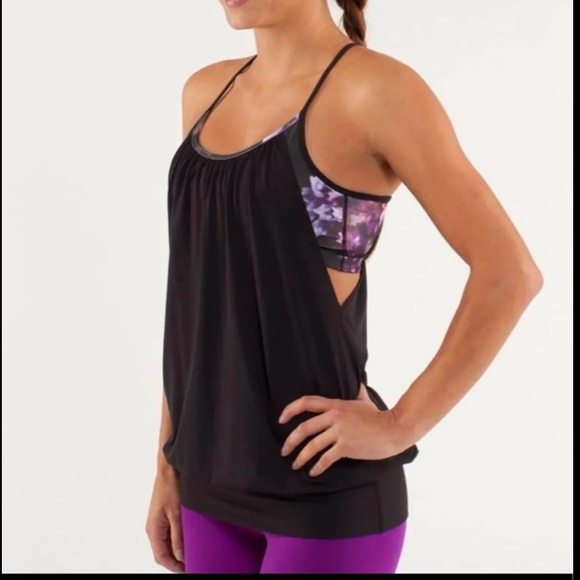 Lululemon no limits tank floral size 4 - Picture 1 of 5